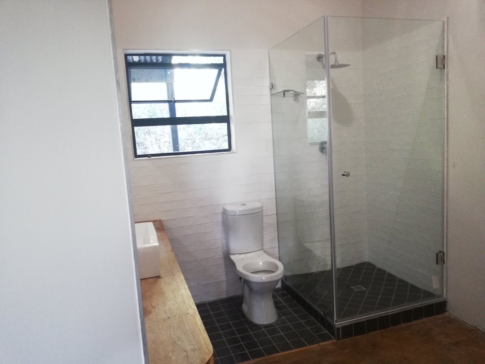 frameless shower enclosure