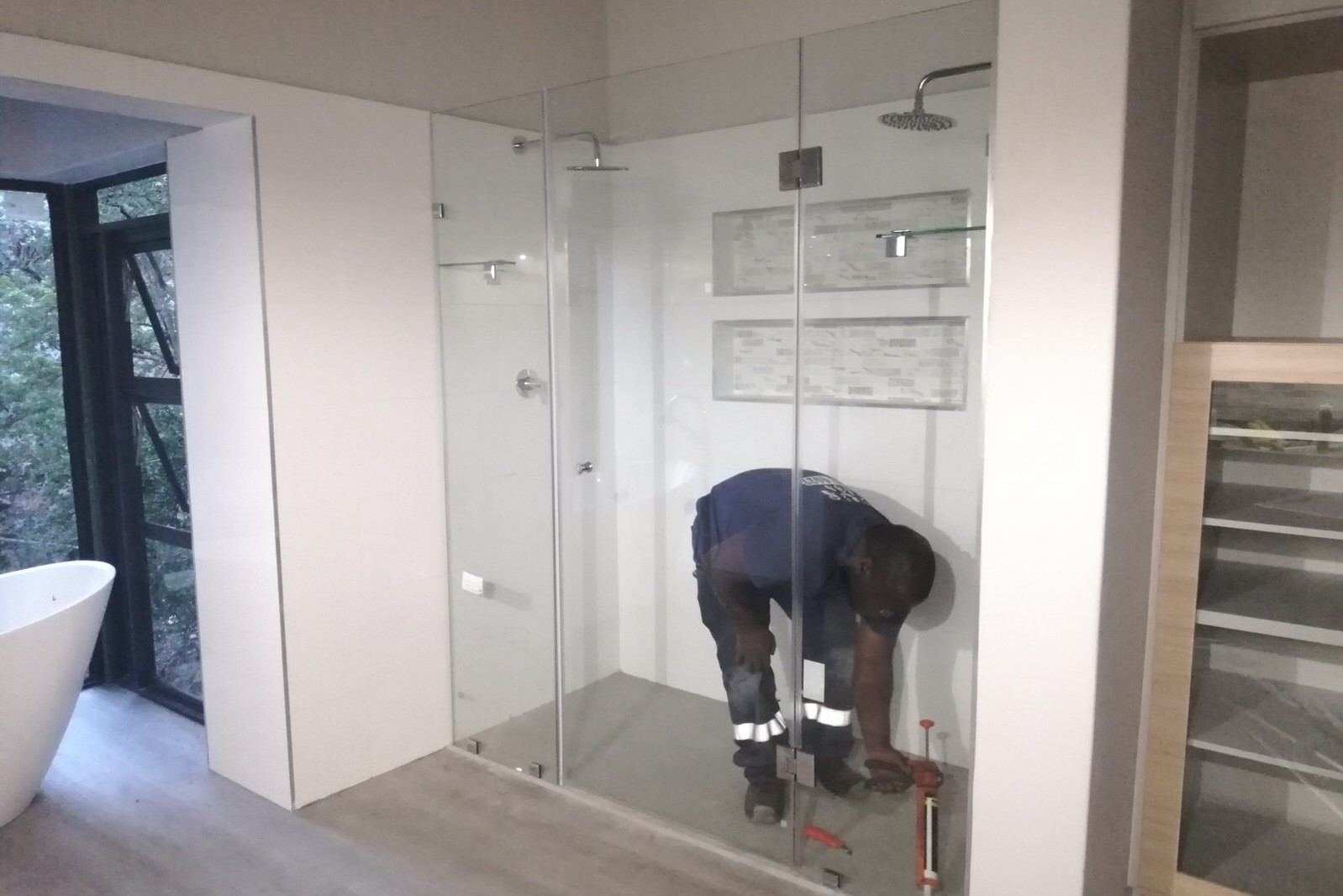 shower door installation