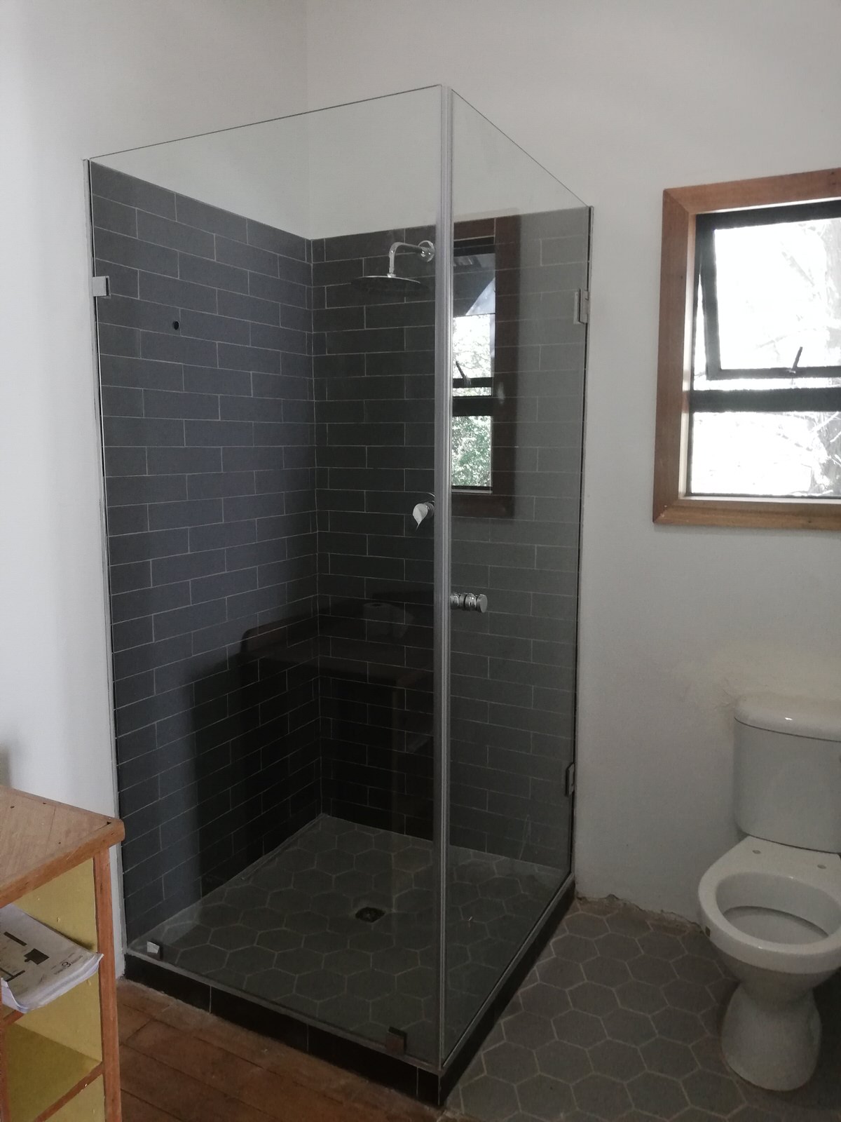 frameless walk in shower